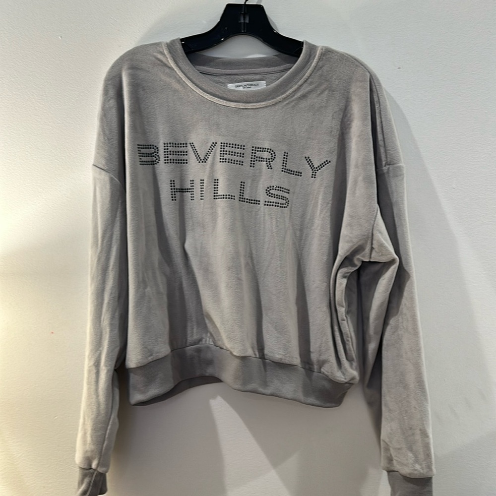 Grey beverly hills crewneck